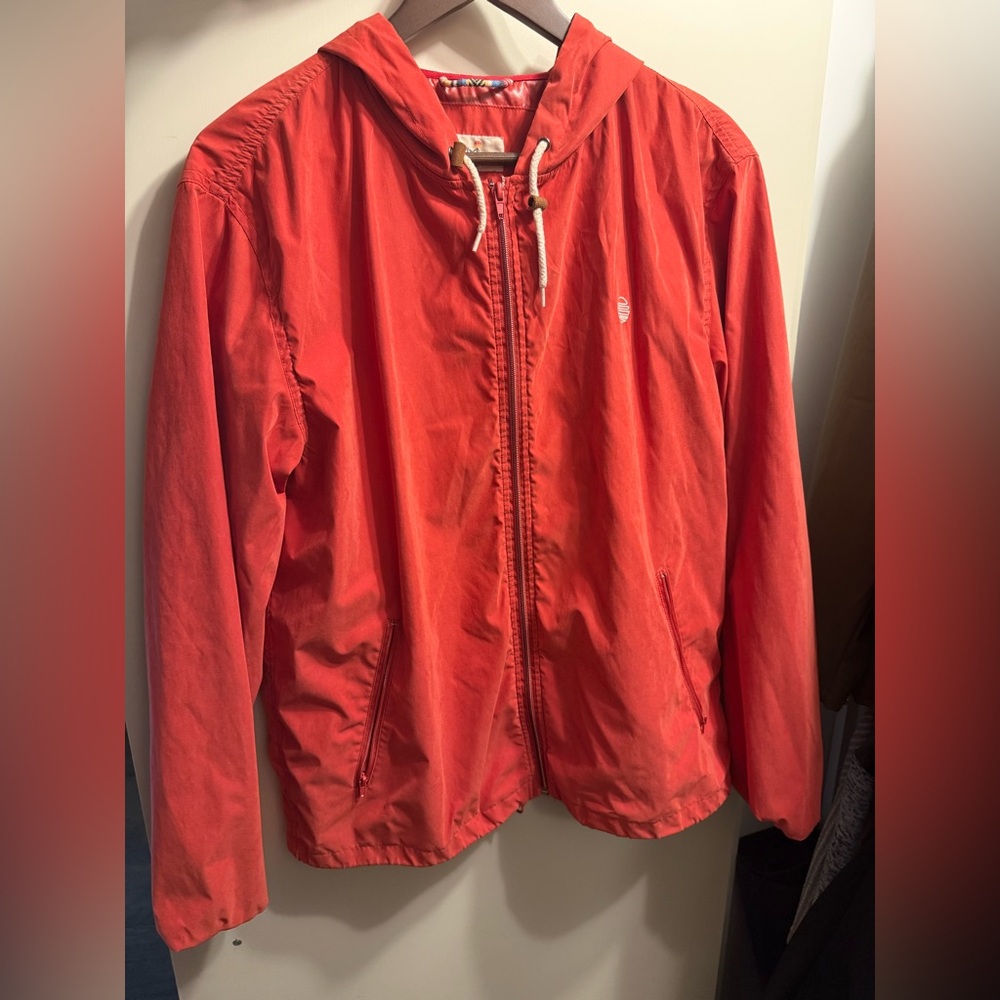 Marine Layer Red Windbreaker Jacket